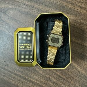 Casio Gold Tone Stainless steel digital watch